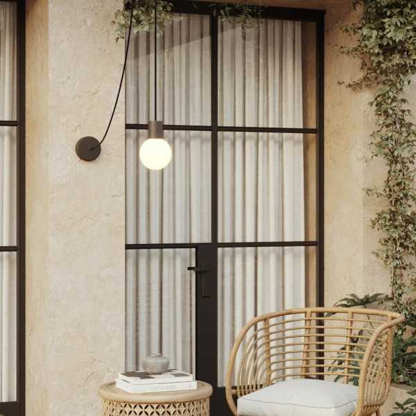 EIVA Outdoor Pendant Lamp, suitable for wet locations, with Unbreak-a-Ball unbreakable shade
