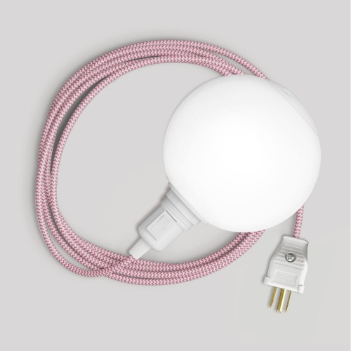 Snake Portable Lamp with socket switch, plug, and Unbreak-a-Ball unbreakable shade