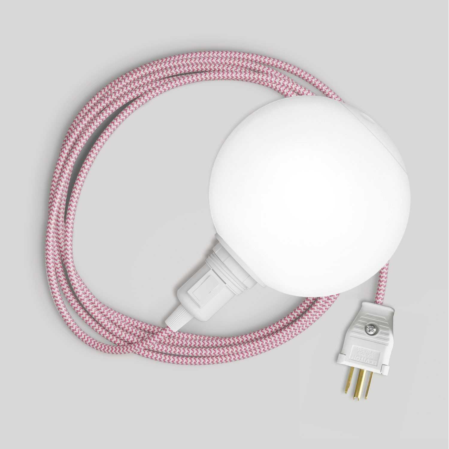 Snake Portable Lamp with socket switch, plug, and Unbreak-a-Ball unbreakable shade