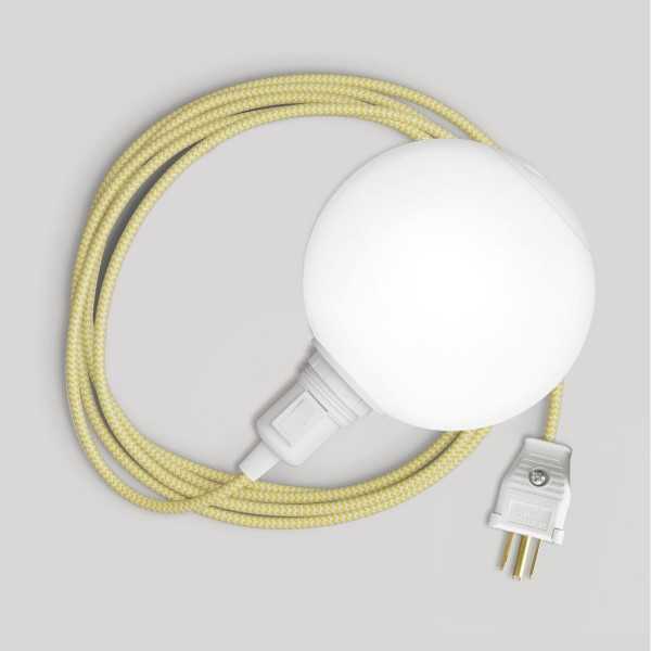 Snake Portable Lamp with socket switch, plug, and Unbreak-a-Ball unbreakable shade