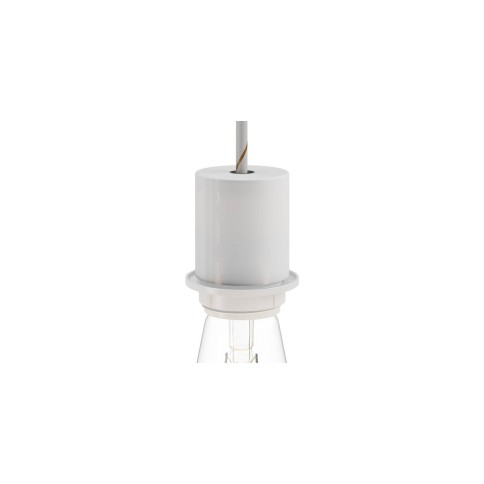E26 semi-threaded metal socket kit with concealed cable clamp