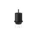 E26 semi-threaded metal socket kit with concealed cable clamp