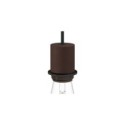 E26 semi-threaded metal socket kit with concealed cable clamp