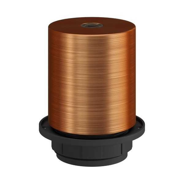 E26 semi-threaded metal socket kit with concealed cable clamp
