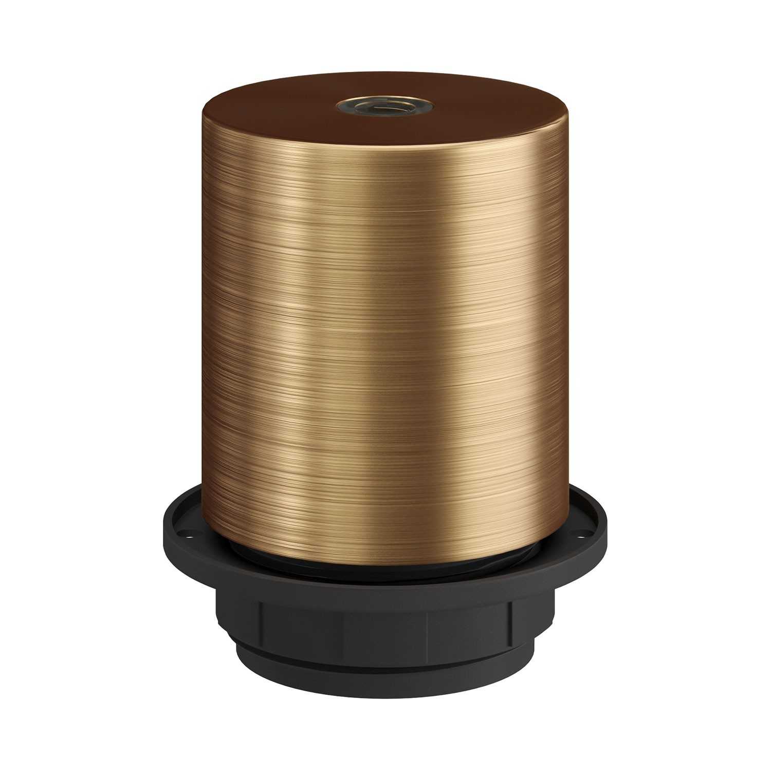 E26 semi-threaded metal socket kit with concealed cable clamp