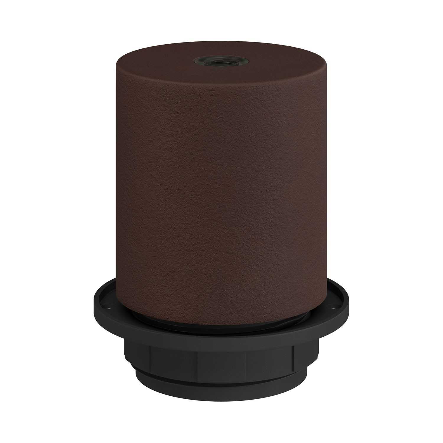 E26 semi-threaded metal socket kit with concealed cable clamp