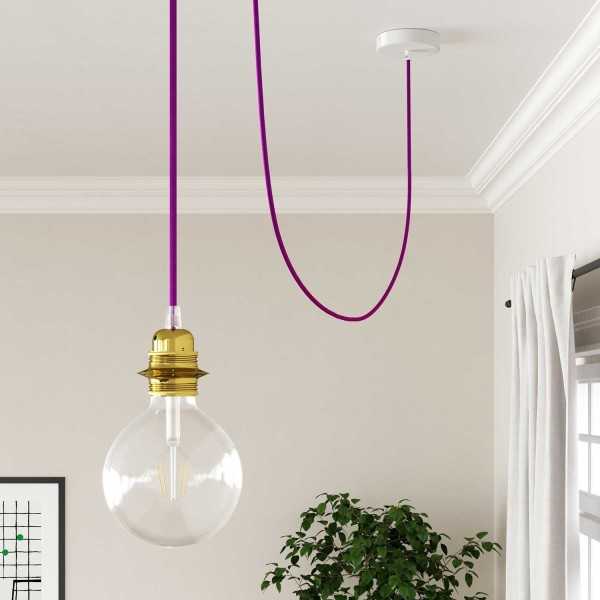 Glossy Ultraviolet Cloth Covered Wire - Premium Textile Cable RM35 - UL Listed