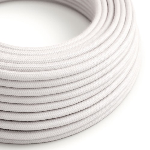 Cotton Pale Pink Cloth Covered Wire - Soft Fabric Lighting Cable RC16 - UL Listed