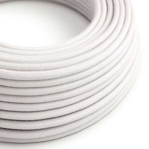 Cotton Pale Pink Cloth Covered Wire - Soft Fabric Lighting Cable RC16 - UL Listed