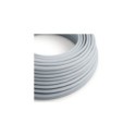 Glossy Light Blue Grey Cloth Covered Wire - Stylish Fabric Cable RM30 - UL Listed