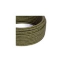 Jute Brown Bark Cloth Covered Wire - Natural Fiber Lighting Cable RN26 - UL Listed