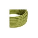 Jute Green Hay Cloth Covered Wire - Rustic Fabric Pendant Cable RN23 - UL Listed
