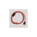 Cordset for lamp with bright red cable 6 ft