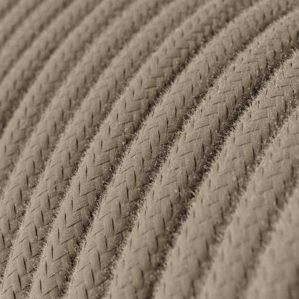 Cordset for lamp with dove-grey cotton cable 6 ft