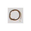 Cordset for lamp with polished and glittered copper cable 6 ft