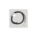 Cordset for lamp with black cable 10 ft