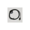 Cordset for lamp with black cable 10 ft