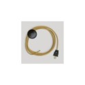 Cordset for lamp with bright mustard cable 10 ft