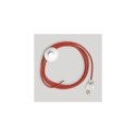 Cordset for lamp with bright red cable 10 ft
