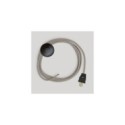Cordset for lamp with dove-grey cotton cable 10 ft