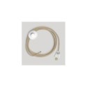 Cordset for lamp with neutral jute cable 10 ft