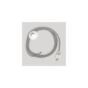 Cordset for lamp with grey linen cable 10 ft