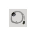 Cordset for lamp with grey linen cable 10 ft