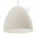 Silicone Lampshade color white supplied with diffuser and strain relief. Diameter cm 9-13/16".