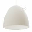 Silicone Lampshade color white supplied with diffuser and strain relief. Diameter cm 9-13/16".