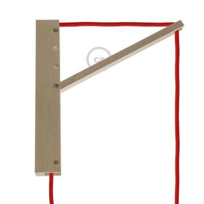Pinocchio, adjustable wooden wall mount for pendant lamps.