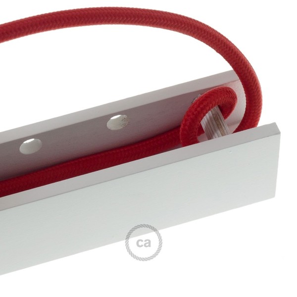 Pinocchio, adjustable white varnished wooden wall mount for pendant lamps.