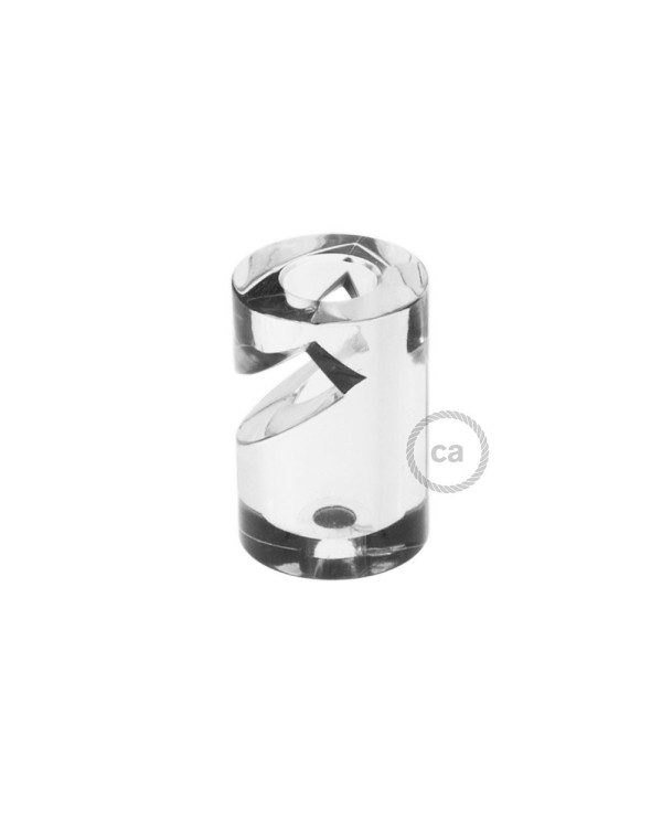 Swag Hook, Transparent "V" ceiling or wall hook for any fabric electric cable