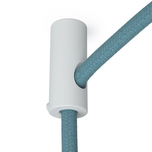 Swag Hook, White ceiling hook and stop for fabric cable