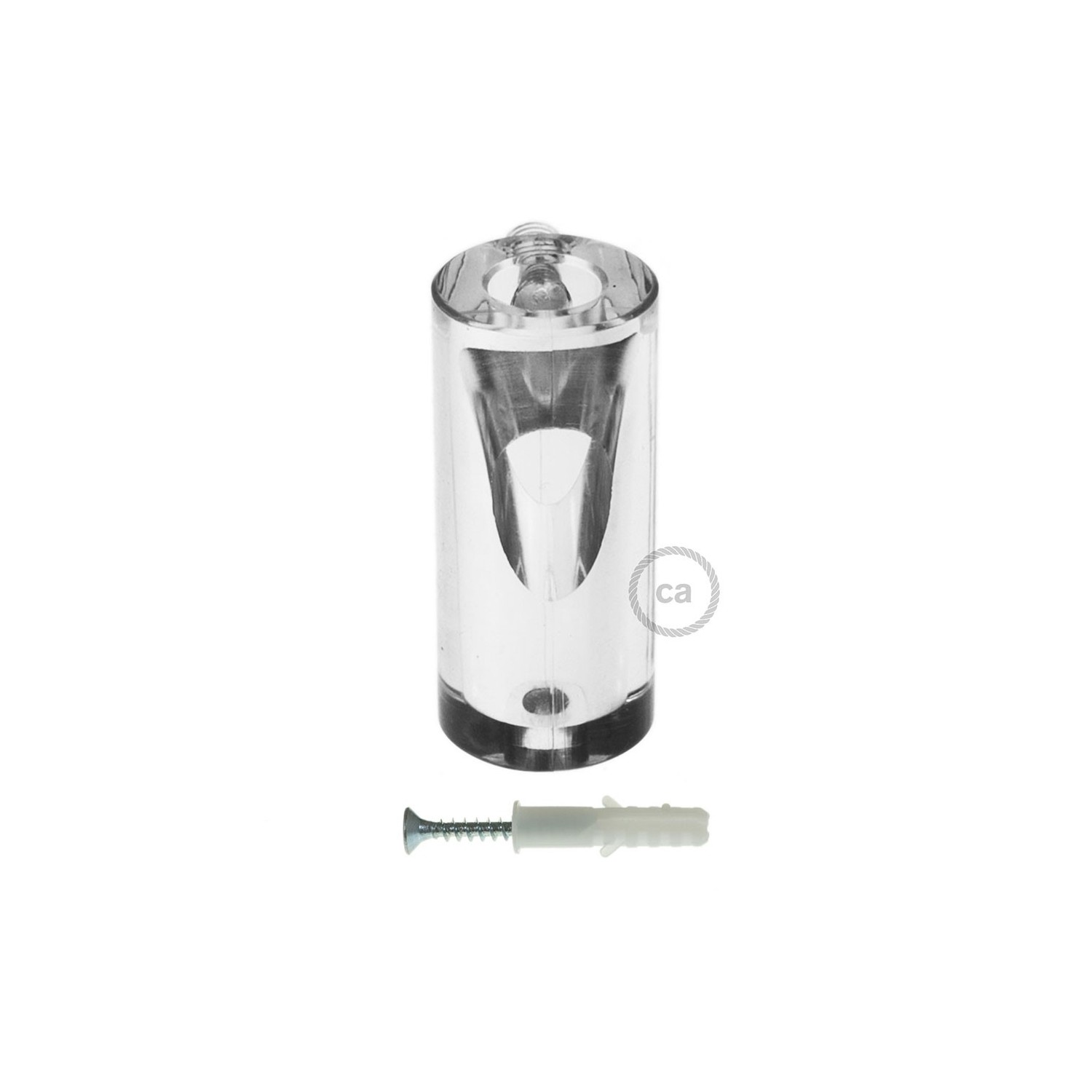 Swag Hook, Transparent ceiling hook and stop for fabric cable