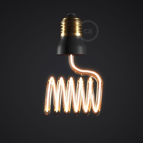 The Curling Iron | LED Art Bulb