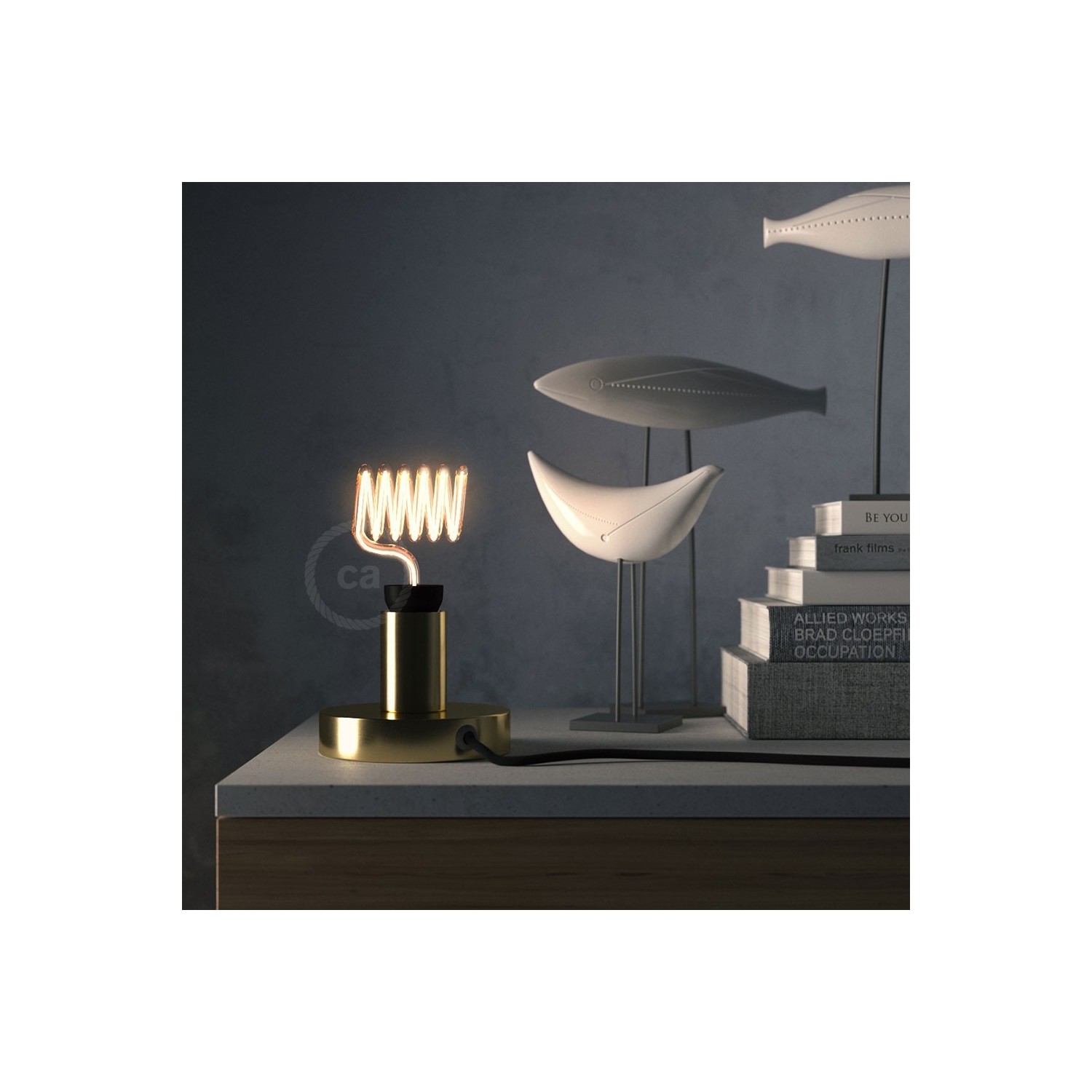 LED Light Bulb Clear Loop Cross G40 12W 500Lm E26 2200K Dimmable - Loop Cross