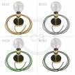 Spostaluce Metallo 90°, the brass adjustable light source with fabric cable and side holes