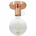 Fermaluce, the coppered metal wall or ceiling light source.