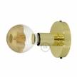 Fermaluce, the brass metal wall or ceiling light source.