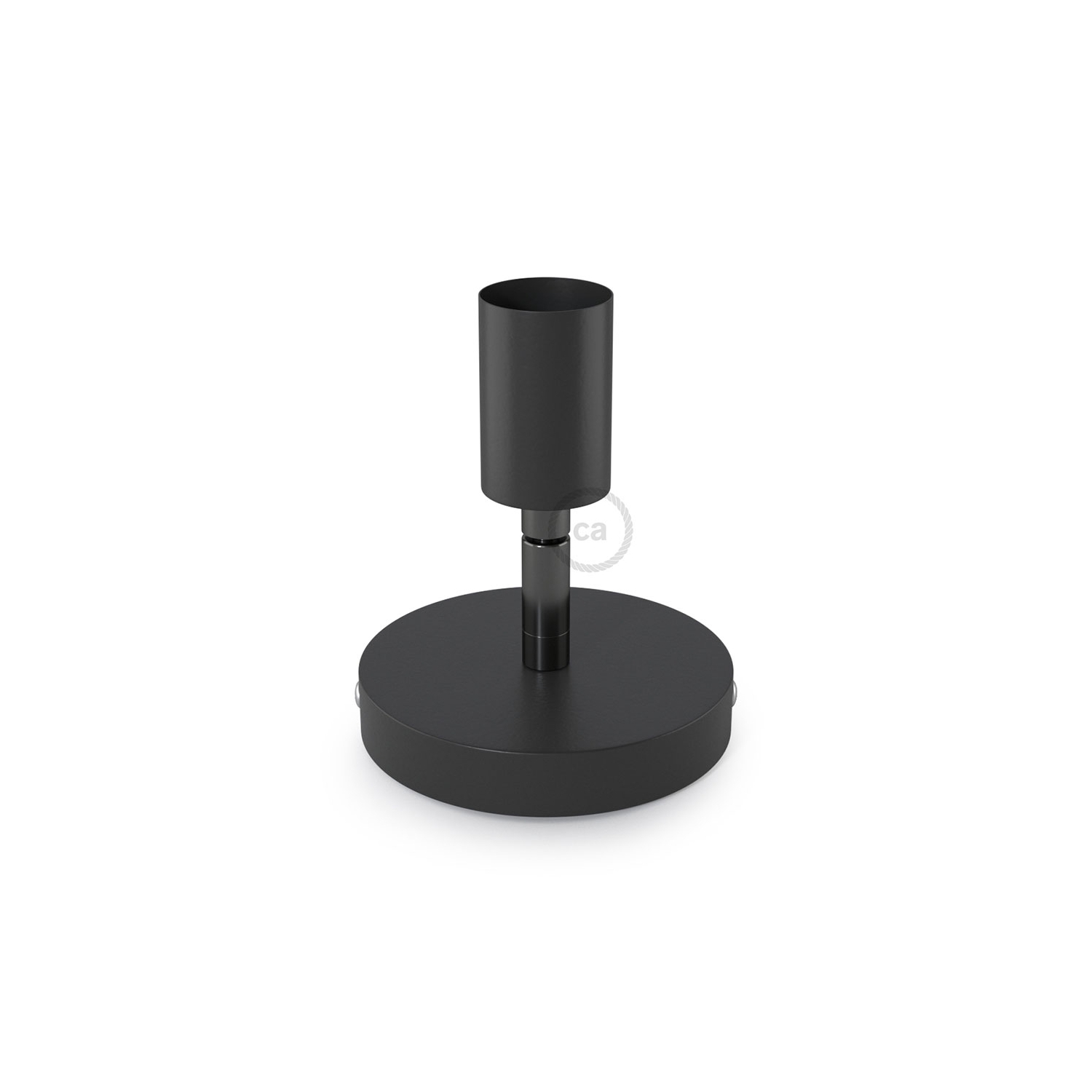 Fermaluce Metallo 90° Black adjustable, metal wall flush light