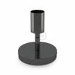 Fermaluce Metallo 90° Black Pearl adjustable, metal wall flush light