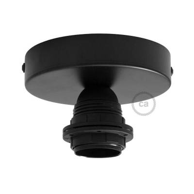 Fermaluce Black metal, with E26 threaded lamp holder, the metal wall or ceiling light source