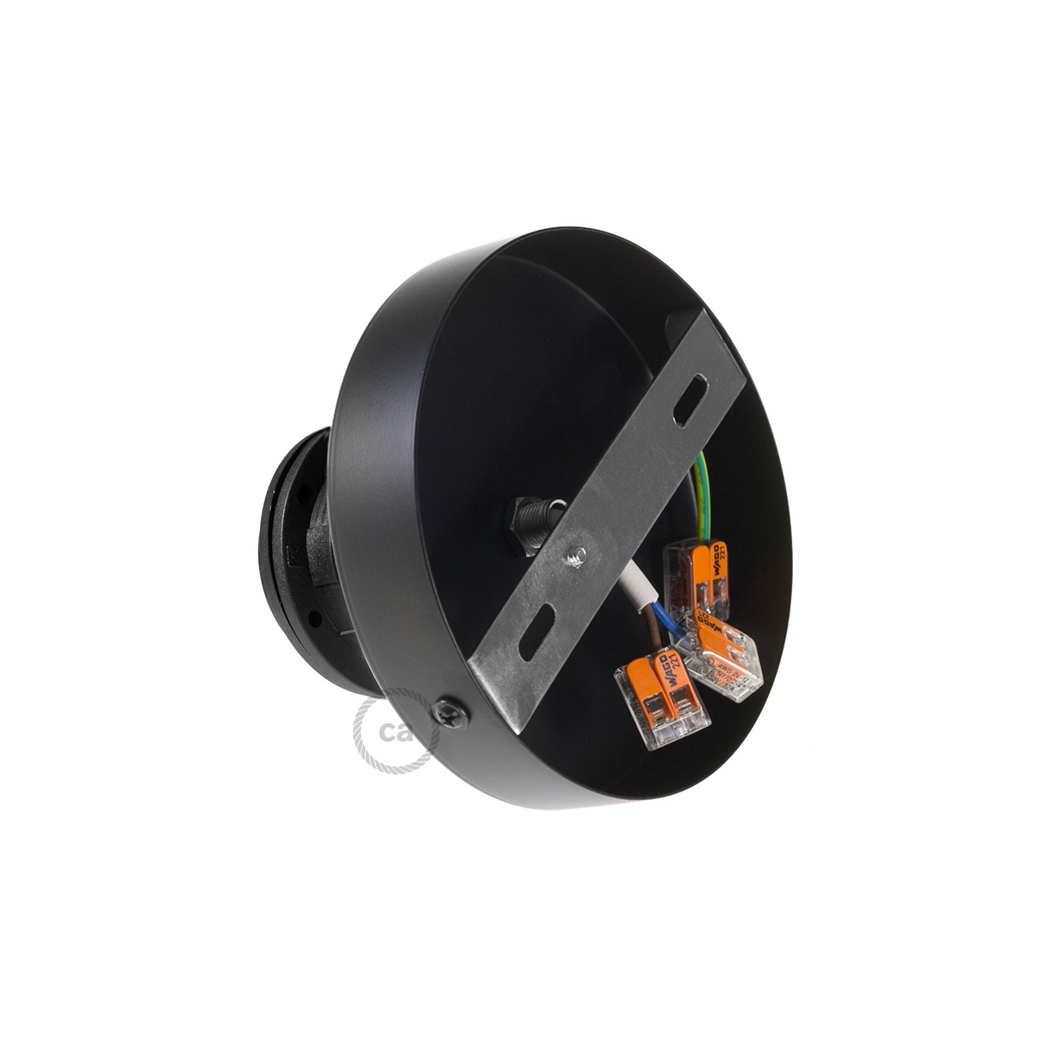 Fermaluce Black metal, with E26 threaded lamp holder, the metal wall or ceiling light source