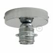 Fermaluce Chrome metal finish, with E26 threaded lamp holder, the metal wall or ceiling light source