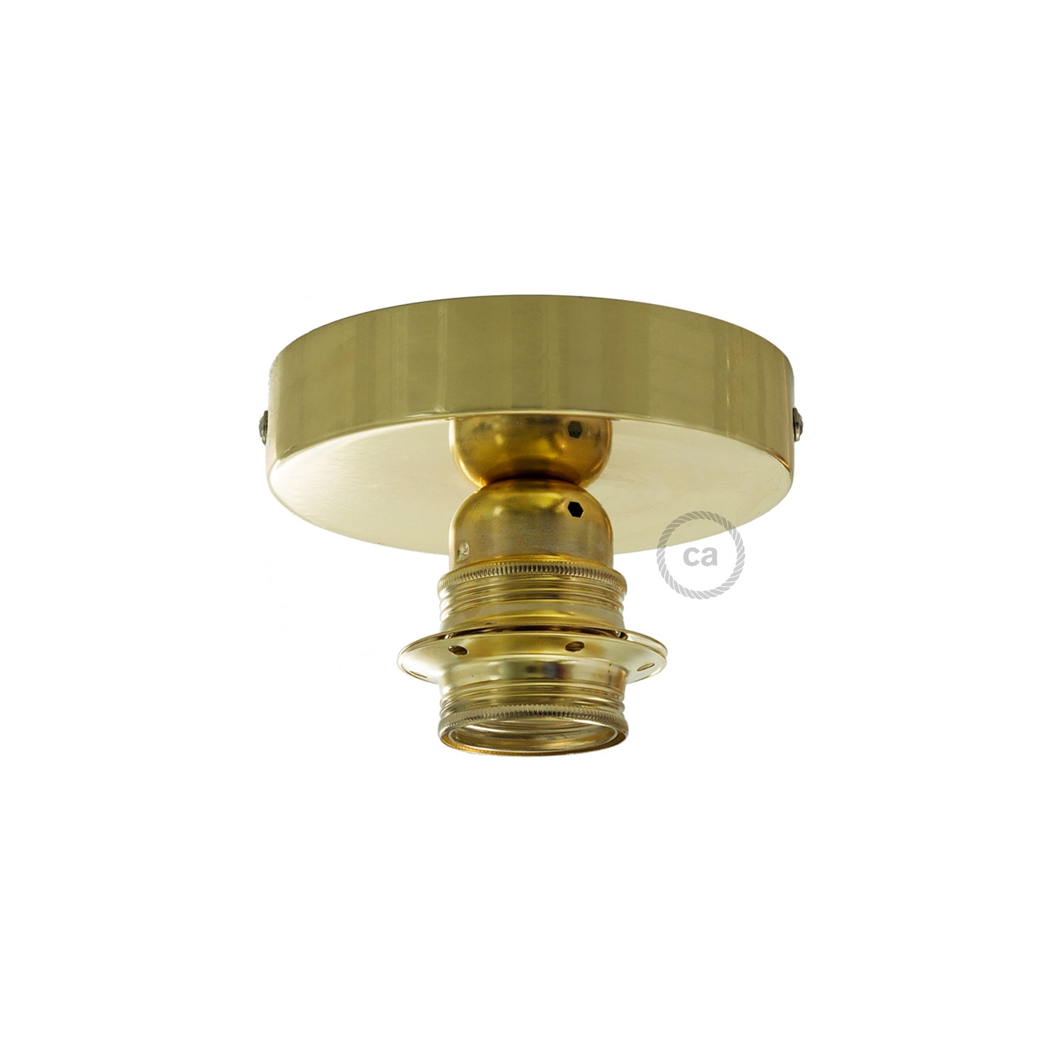 Fermaluce Brass metal finish, with E26 threaded lamp holder, the metal wall or ceiling light source