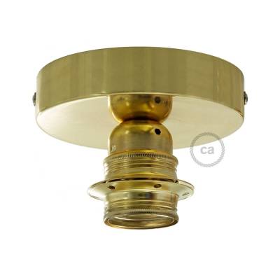 Fermaluce Brass metal finish, with E26 threaded lamp holder, the metal wall or ceiling light source