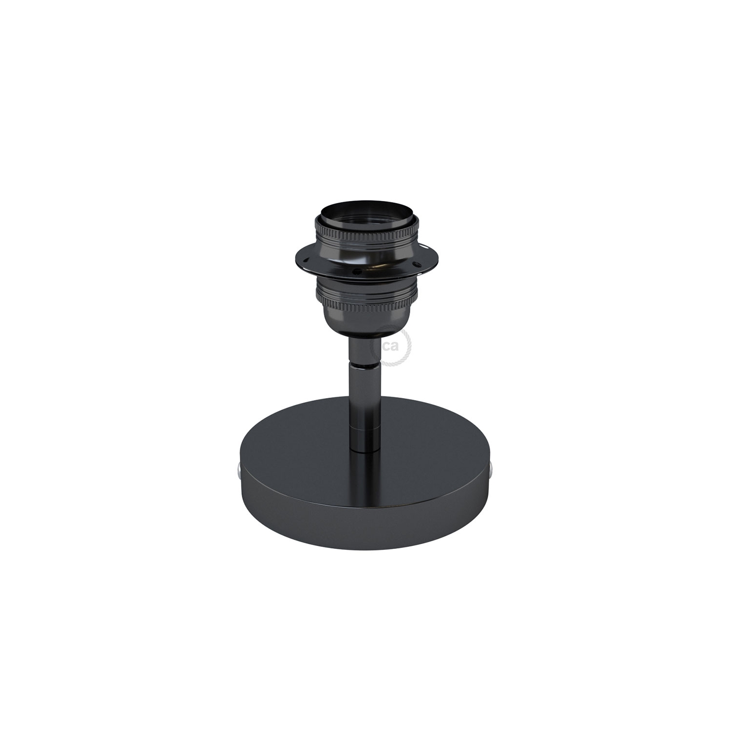 Fermaluce Metallo 90° Black Pearl adjustable, with E26 threaded lamp holder, the metal wall or ceiling light source