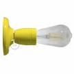 Fermaluce Classic, the wall or ceiling light source in yellow porcelain.