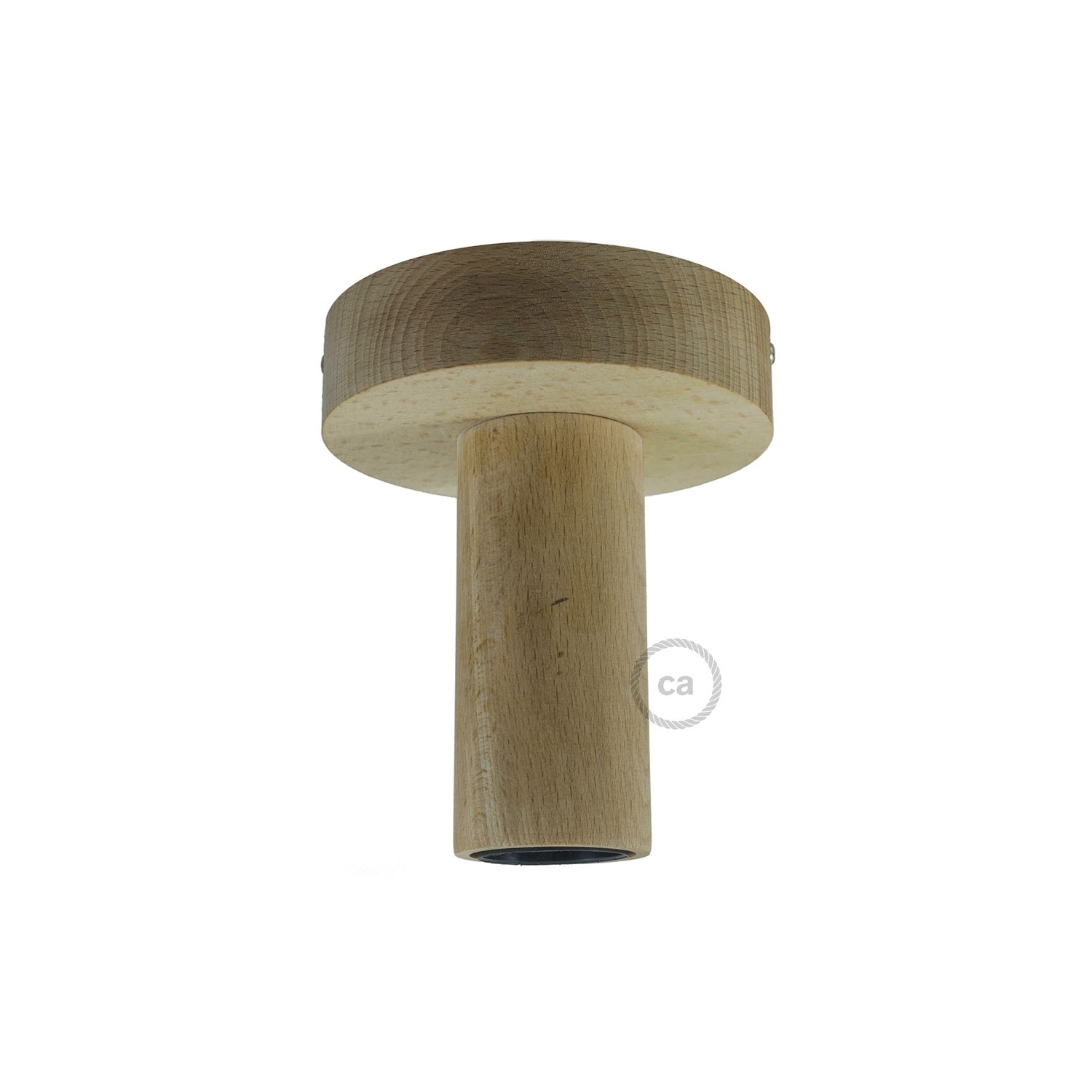 Natural Fermaluce, the natural wood flush light for your wall or ceiling, 5.6".