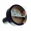 Natural Fermaluce, the black painted wooden flush light for your wall or ceiling, 5.6".